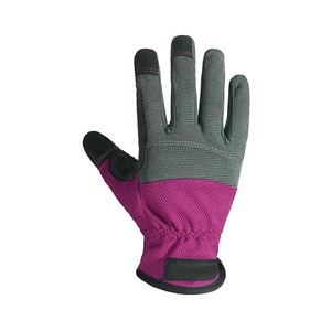 Guantes protectores de mano de cuero sintético para mecánicos automotrices Guantes de trabajo de diseño personalizado para ensamblaje y pesado - Product Image 4