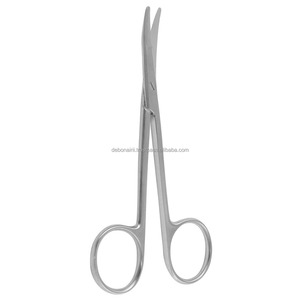 Ciseaux industriels incurvés Ragnell 115 mm, finition mate, manuels, personnalisables OEM, outils chirurgicaux de classe II, certifiés CCC, disponibles - Product Image 2