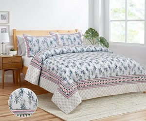 ผ้าปูที่นอนผ้าฝ้าย 100% สั่งทําพิเศษ พิมพ์ลายดอกไม้ สอดได่สําหรับขายต่อจากร้านตกแต่งบ้าน - Product Image 6