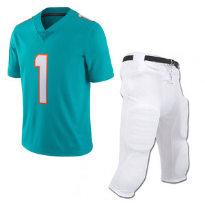 เครื่องแบบฟุตบอลเยาวชนอเมริกันชุดฝึกซ้อมแขนสั้นสีพื้น - Product Image 1