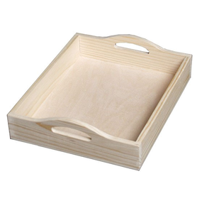 Bandeja de Madera de Alta Calidad, 3 Piezas de Diferentes Tamaños para Alimentos, Bebidas y Decoración - Product Image 6