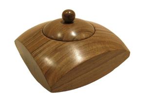 Hollow Pumpkin Wooden <b>Garlic</b> <b>Keeper</b> Jar Storage <b>Garlic</b> Collection Vented Shape Stoneware <b>Garlic</b> Wooden Storage Canister - Product Image 4