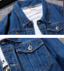 Veste en jean pour homme automne-hiver 2025, grande taille 7XL 8XL, style décontracté de rue, chemise tendance, vestes et manteaux en jean pour homme - Product Image 4