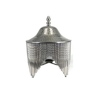 Dome Shape Hotpot 1 Pc Silver Metal Metal Stackable Casserole Wholesale Variety Beautiful Design - Product Image 1
