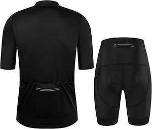 Gran oferta, traje de ciclismo, precio al por mayor, hecho a medida, Color negro liso, uniforme de ciclismo, uso de pantalones cortos de bicicleta, traje de ciclismo, conjunto de Jersey - Product Image 2