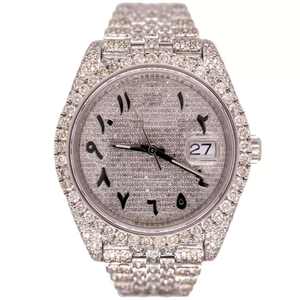 Luxe 2025 Vvs Moissanite diamant Iced Out Montres Best Seller Fournisseur Fabricant Grossiste Exportateur Bon Prix en Inde - Product Image 3