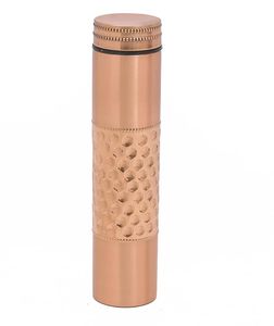 Premium 500ml Copper Temba <b>Bottle</b> Durable Rust-Proof Anti-Oxidant Direct Thermal Middle Hammered Finish Gym Direct <b>Drinking</b> - Product Image 5
