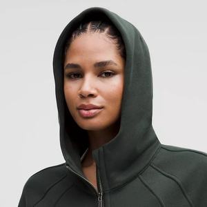 Qyoureclo เสื้อสเวตเตอร์สตรีทแวร์ผ้าคอตตอนมีซิปรูดแบบเรียบใส่โลโก้ตามสั่ง - Product Image 3