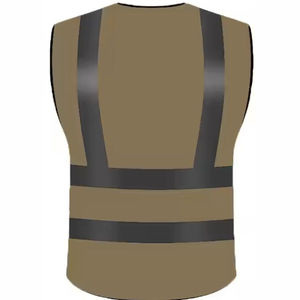 Men's Safety <b>Vest</b> Outerwear Casual Workwear <b>Reflective</b> Customized Logo & Construction <b>Vest</b> for Adults - Product Image 4