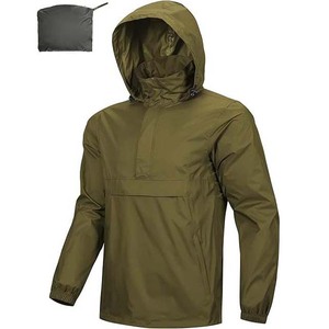Vestes de pluie en toile pour hommes de style urbain, haute qualité, imperméables, respirantes, à manches longues, col montant, couleur unie, Pakistan - Product Image 6