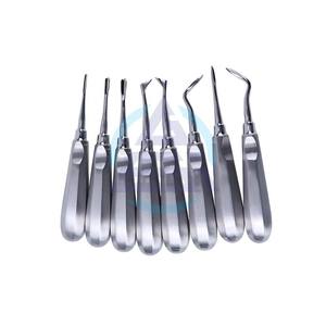 Ensemble de 8 éleveurs orthodontiques en acier inoxydable, outils d'extraction dentaire incurvés pour racines, instruments dentaires - Product Image 1