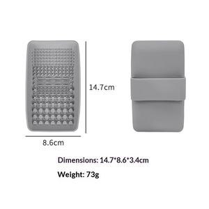 Silicone Square Scrubbing Pad & Board for <b>Makeup</b> Brush Cleaning Beauty Tool with Hand <b>Holder</b>-Home Use - Product Image 4