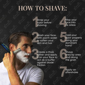 Tùy chỉnh thủ công Damascus thép dao cạo râu thẳng, tay cầm gỗ, tay cầm hoàn hảo, vỏ bọc da miễn phí, món quà lý tưởng cho anh ta - Product Image 2