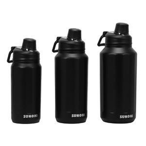 Botella de agua SilverJet de acero inoxidable con aislamiento al vacío de 600, 800 y 1000 ml con tapa para coche, hogar, oficina, regalo. - Product Image 3