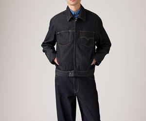 Factory Clothing <b>Men</b> No <b>Hooded</b> Design Stand Collar Winter Custom Varsity <b>Denim</b> <b>Jacket</b> Button Letter Printed - Product Image 6