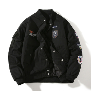 Unisex Wholesale Custom Latest Designs <b>Long</b> Sleeve Baseball Varisty <b>Jacket</b> <b>Men</b> Plain Blank Varisty Letterman <b>Jackets</b> - Product Image 5