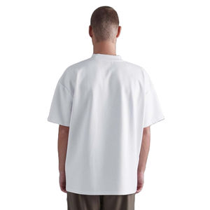 100% algodón, camiseta para hombre, ajuste holgado, Camiseta de algodón de gran tamaño con estampado de peso pesado, Camiseta con hombros caídos, camiseta estampada al por mayor - Product Image 2