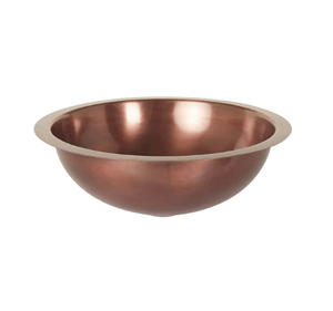 Bol en cuivre massif pour chocolat, design contemporain, écologique, pour servir des fruits et des aliments, pièce unique, finition brillante - Product Image 4