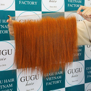 Nueva Llegada 100% Extensiones de Cabello Vietnamita Super Doble Extensiones de Cabello de Trama Naranja Quemada para Mujeres Precio Al por Mayor - Product Image 4