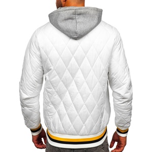 Chaqueta de Lona con Estampado Puff y Revestimiento Personalizado para Hombre, con Capucha y Cuello Alto, Transpirable y Resistente al Viento, para Otoño - Product Image 2