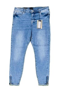 Offre Spéciale femmes de haute qualité Denim Jeans pantalon respirant maigre tenue décontracté grande taille taille moyenne lavé techniques en gros - Product Image 6
