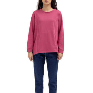 Logo personnalisé vierge plaine sweats en coton surdimensionné lourd vêtements de rue pour les femmes vêtements d'hiver sweats - Product Image 1