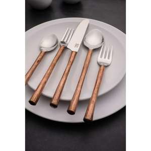 Ensemble de couverts en bois et en acier au design intemporel Durabilité à long terme et complément de décoration de table pour les fêtes - Product Image 2
