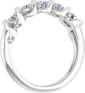 Anillo de Boda Elegante de Plata 925 con Diamantes Moissanite de 1 Quilate, Joyería de Boda - Product Image 2