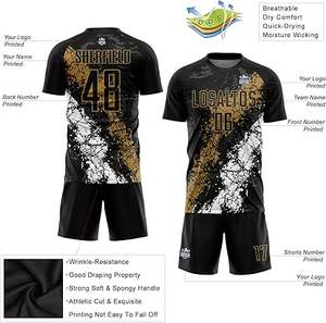 Uniforme de fútbol profesional para niños Nuevo estilo 100% Poliéster Calidad Premium Color sólido Último diseño en venta - Product Image 3