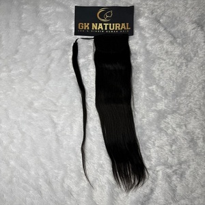 Clip-In Ponytail Weaving Wavy Texture cheveux naturels pour filles et femmes - Product Image 1