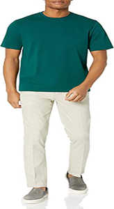T-shirt à manches courtes pour hommes en polyester/jersey de coton respirant confortable et extensible de haute qualité grande taille personnalisée - Product Image 5