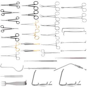 Abdominoplastia de alta calidad Tummy Tuck Surgery Set de 34 piezas Herramientas de instrumentos de cirugía plástica de acero inoxidable alemán - Product Image 3