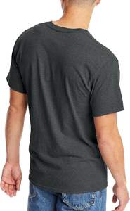 Camiseta Clásica de Algodón para Hombre, Cuello Redondo, Manga Corta, Color Sólido, Cómoda, Informal, Ropa de Verano, Proveedor Mayorista - Product Image 5