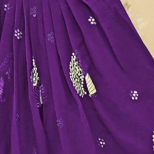 Shoryam Fashion Jambali Lehenga Choli Étnico Adornado para Niñas, Hecho a Mano, Completamente Cosido, Largo hasta el Suelo, para Diwali, Bodas y Fiestas - Product Image 4