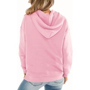 Sudadera con Capucha Deportiva de Algodón para Mujer, Talla Grande, de Alta Calidad, Corte Holgado, Más Vendida - Product Image 3