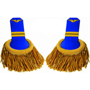 High Quality Gold Bullion Shoulder Epaulette With Fringe Tassel Epaulette Shoulder <b>Board</b> Tactical Uniform Accessories - Product Image 2