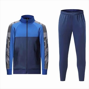 Logo personnalisé Sports d'hiver Gym Fitness Training Survêtements Unisexe Deux Pièces Ensemble Zip Veste Jogging Pantalon 100% Coton Polaire - Product Image 2