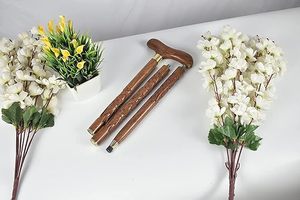 Bâton de marche en bois fabriqué à la main pour les personnes âgées et les randonneurs, idéal pour l'aide à la mobilité quotidienne, fournisseur en vrac économique - Product Image 2