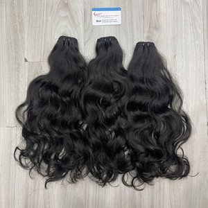 ผม100% บริสุทธิ์จากเวียดนามแบบสองชั้นผมหยิกธรรมชาติผมทอสีธรรมชาติ - Product Image 1