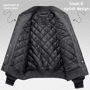 Chaqueta universitaria de béisbol con bordado de grafiti de chenilla de lana personalizada al por mayor de alta calidad para hombre - Product Image 2