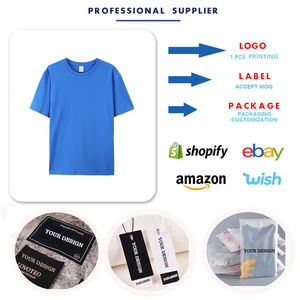 100% algodón Unisex Camisetas cuello redondo de talla grande alta calidad 180g Impresión de logotipo personalizado al por mayor para hombres - Product Image 3