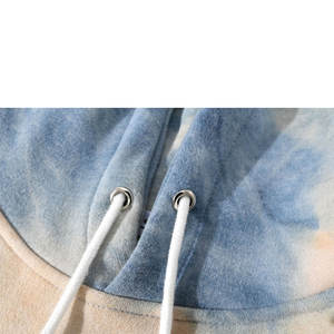 Custom Hot Selling Women Tie Dye <b>Couple</b> <b>Hoodie</b> 100% Cotton Oversized Drop Shoulder Streetwear Pullover <b>Hoodie</b> for <b>Couples</b> - Product Image 5