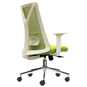 Chaise de bureau ergonomique HOM1087T-01 avec dossier en maille, assise en PU et base en aluminium, pivotante et réglable, pour la maison, l'hôtel et l'hôpital - Product Image 3