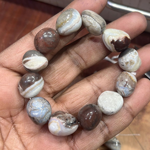 แฟชั่นยอดนิยมสร้อยข้อมือลูกปัด Botswana Agate กำไลข้อมือหินมึกสไตล์เปอร์เซียกำไลข้อมือคริสตัล - Product Image 3