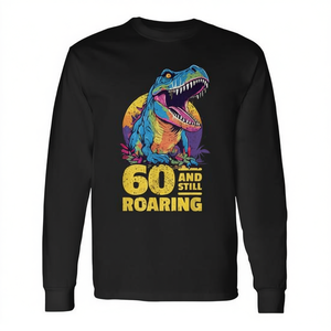 Camiseta de Manga Larga con Diseño de Dinosaurio T-Rex de 60 Años para el 60.º Aniversario, Producto Promocional - Product Image 2