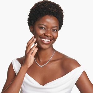 <b>20</b> Inch Lab Grown Diamond Tennis Chain Iced Cut Diamond Necklace Silver/10K Gold IGI Certified Luxury <b>Wedding</b> Engagement Party - Product Image 5