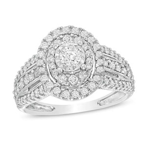 แหวนหมั้นเพชรมอยส์ซอไนต์หรูหราผลิตในอินเดียประดับเพชรสีเงินประดับลูกแพร์สำหรับเจ้าสาว - Product Image 1