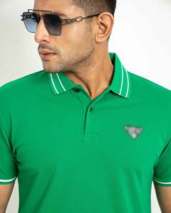 Polos de hombre con logotipo de marca personalizado al por mayor 100% algodón de primera calidad 220 GSM multicolor precio bajo MOQ de Bangladesh - Product Image 2