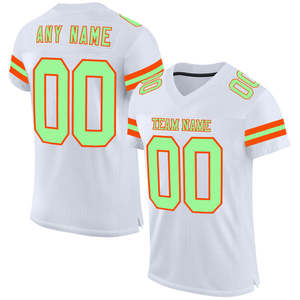 Jersey de Fútbol Americano Personalizado para Adultos, Transpirable, Duradero, 100% Poliéster, Protección UV, Uniforme para Clubes, Escuelas y Universidades - Product Image 1