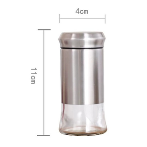 Elegantes saleros y pimenteros de metal, vajilla elegante y duradera para cocinas modernas y experiencias gastronómicas finas - Product Image 4